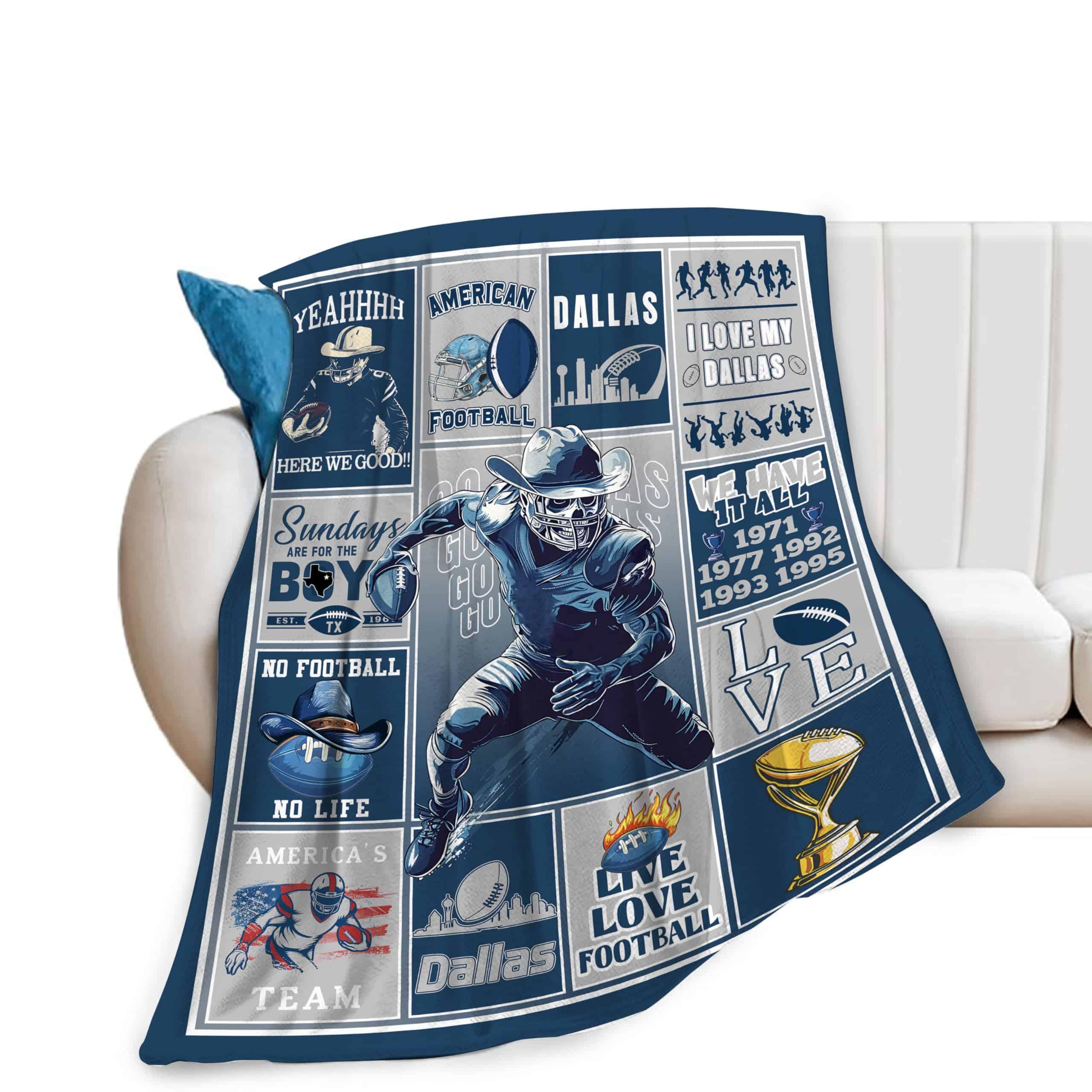 Manta de Fútbol Americano Equipo Deportivo Manta de Tiro