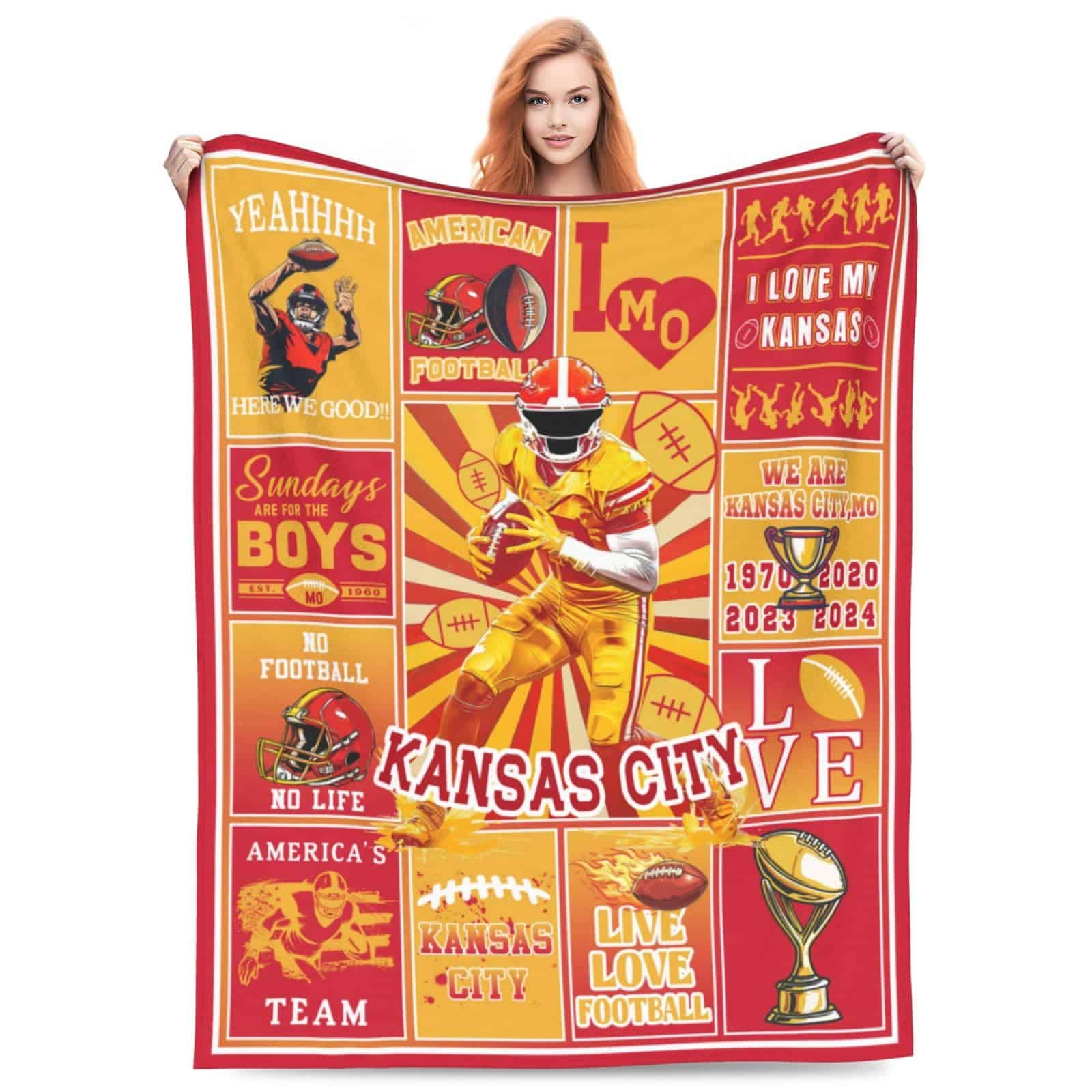 Manta de Fútbol Americano Oradabo Suave Manta de Fieltrona - Imagen 3