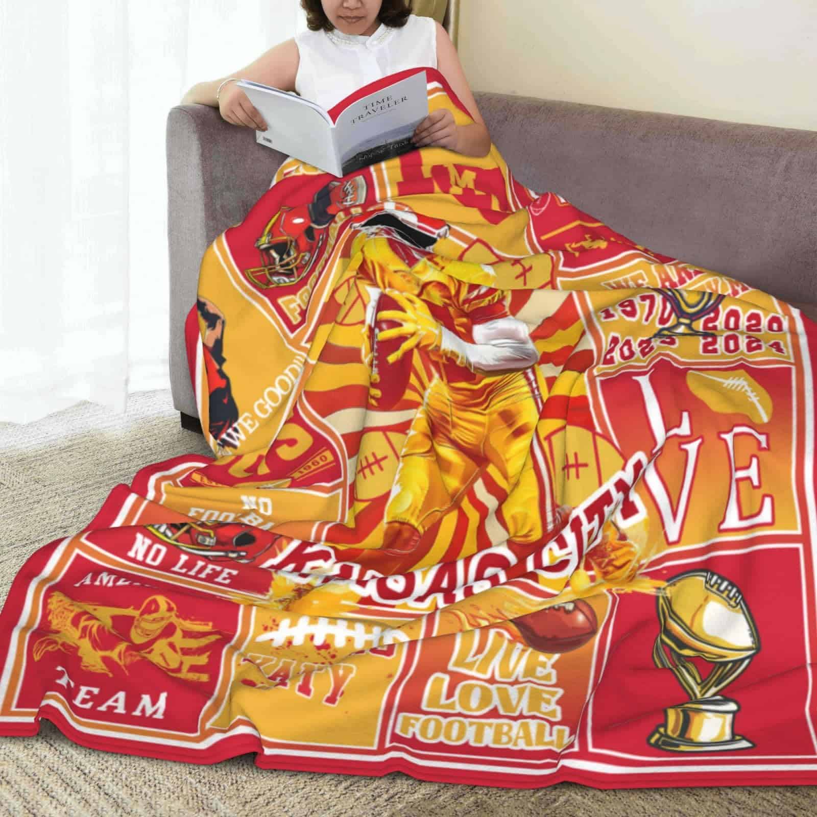 Manta de Fútbol Americano Oradabo Suave Manta de Fieltrona - Imagen 6