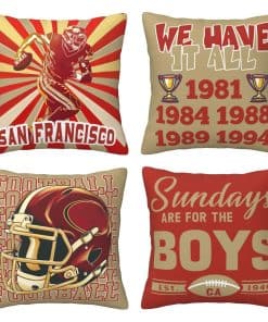 Fundas de Cojín de Fútbol Decoración de Equipo Deportivo