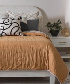 Edredón Vianney Tamaño King, Novo Terracota Juego de Cama