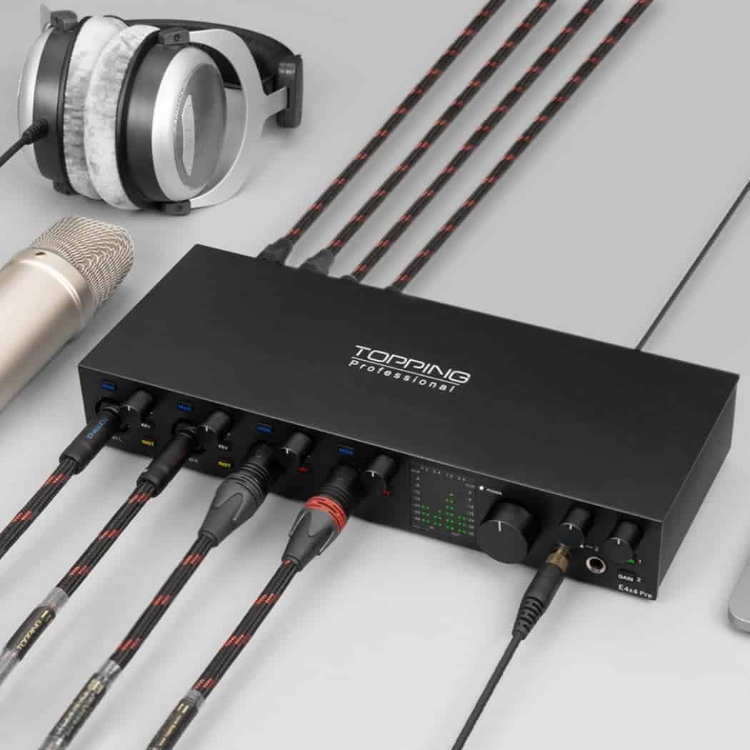 Interfaz de Audio USB TOPPING E4X4 Pre - -Blanco - Imagen 10