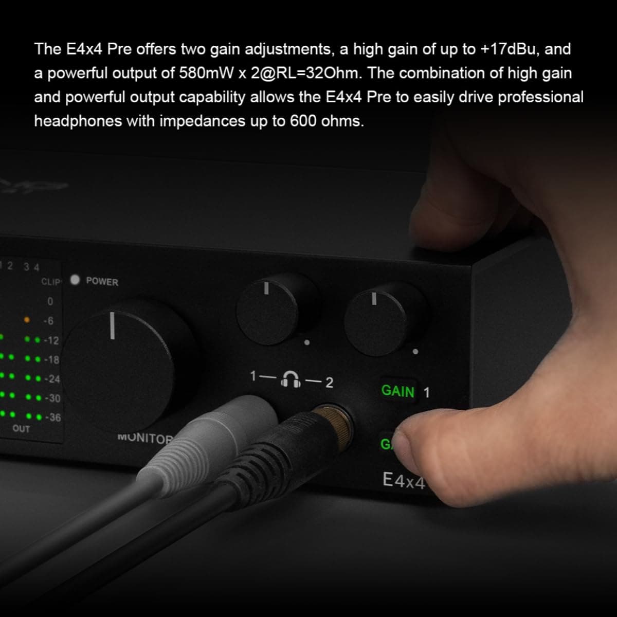 Interfaz de Audio USB TOPPING E4X4 Pre - -Blanco - Imagen 5