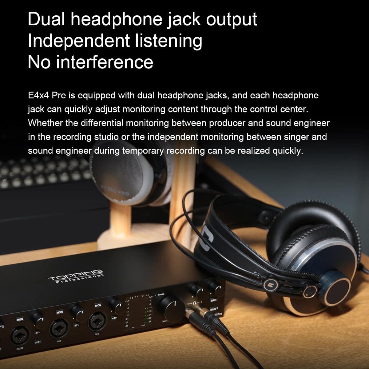 Interfaz de Audio USB TOPPING E4X4 Pre - -Blanco - Imagen 6