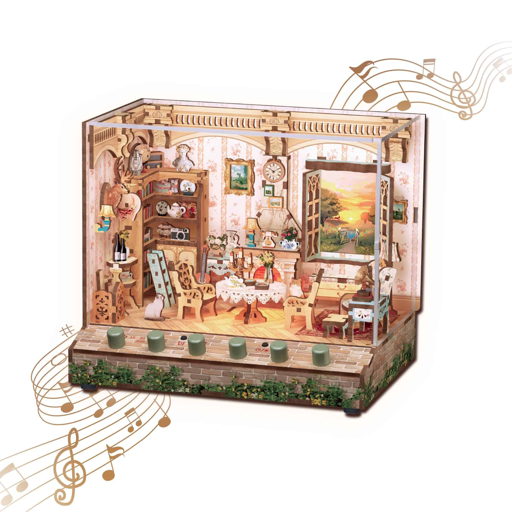Kit de Casa en Miniatura DIY, Kit de Casa -El Hogar Pastoral