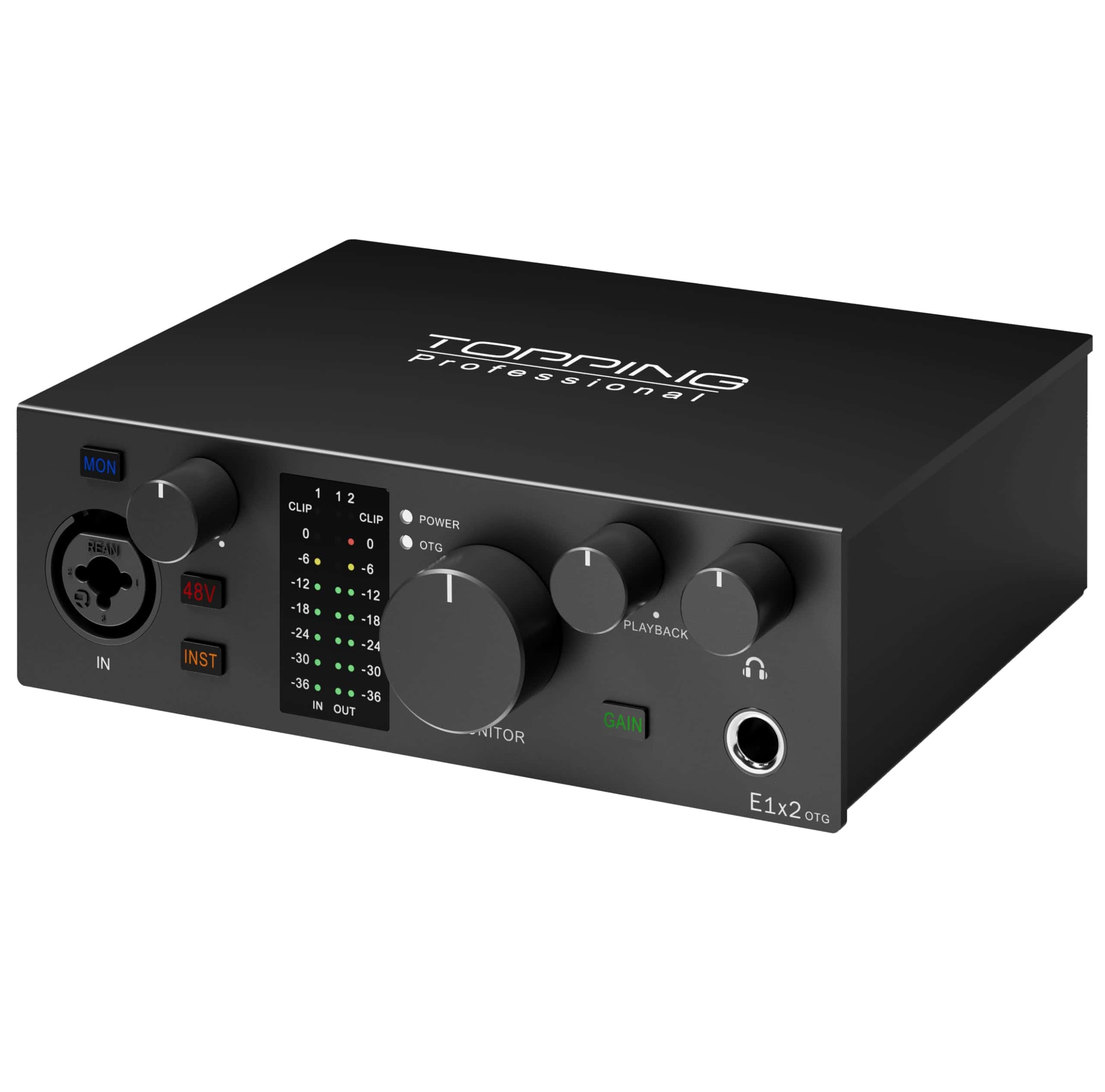 Interfaz de Audio USB TOPPING E1X2 OTG | Preamplificador de