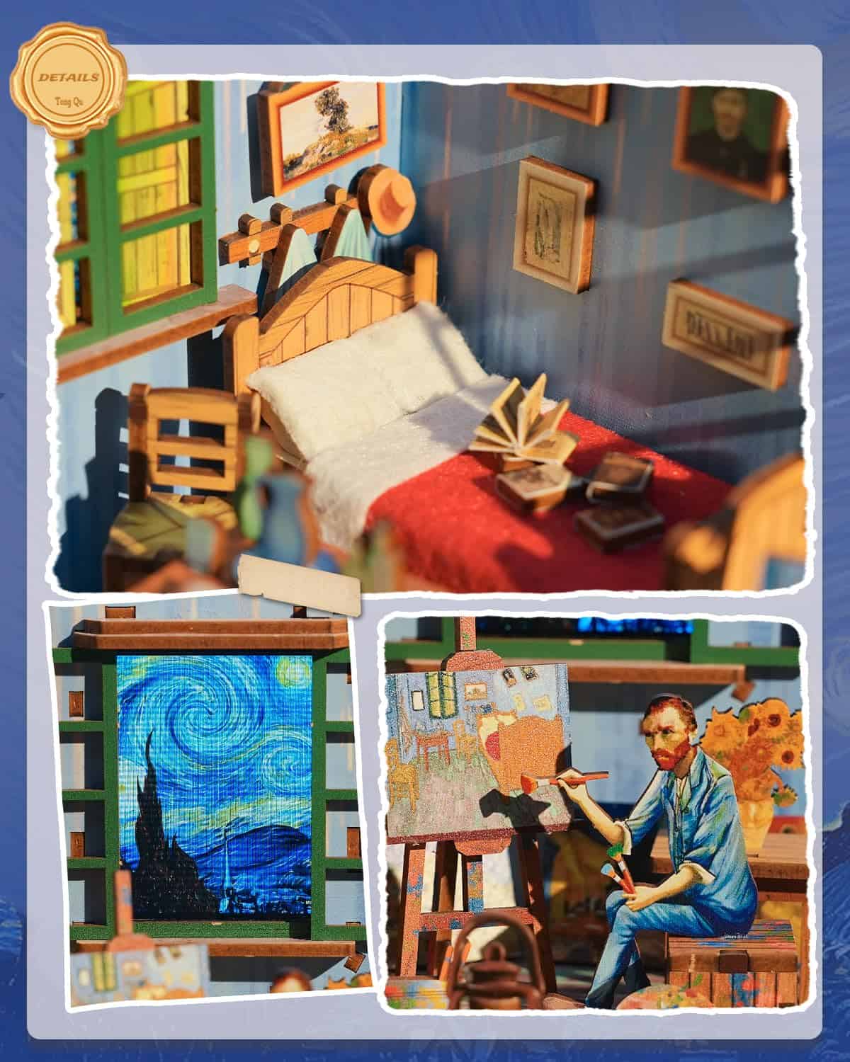 Kit de Casa en Miniatura DIY, Kit de Casa - Vincent) - Imagen 3