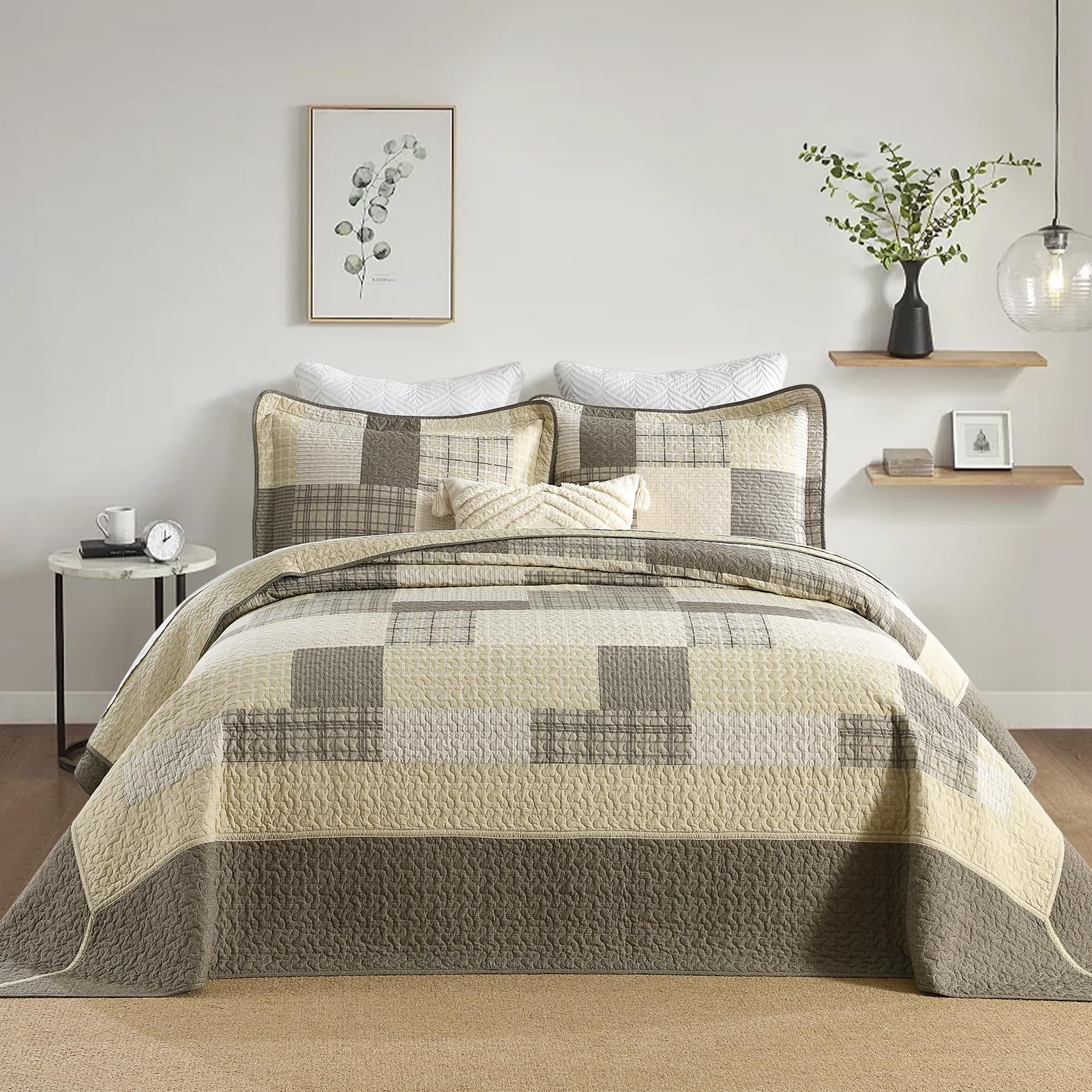 Colcha King DDUOXIN 120" W x 120 L - Edredón King Oversized