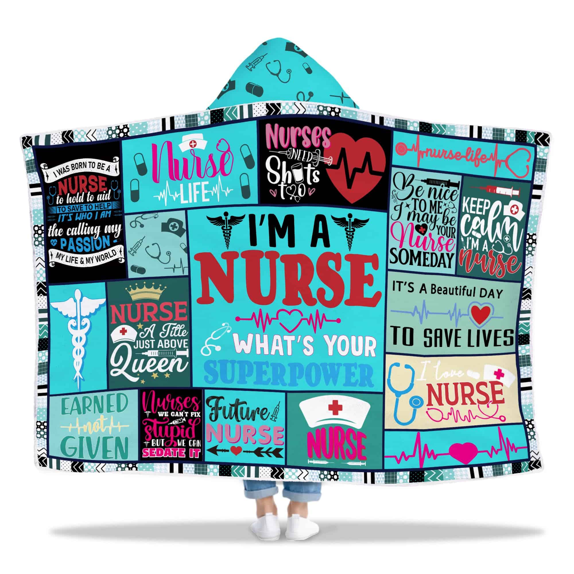 Regalos de Enfermera, Manta Ponible de Enfermera para