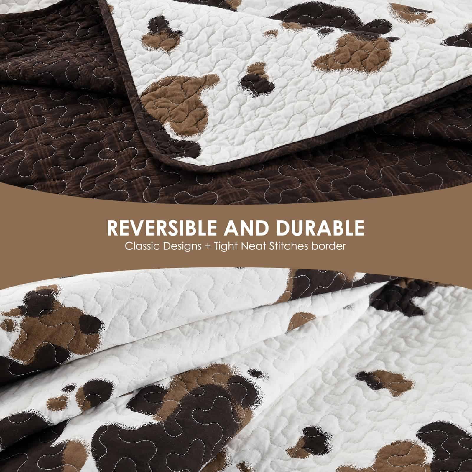 Juego de Edredón de Vaca Queen Size QuiltEase - Edredón de - Imagen 7