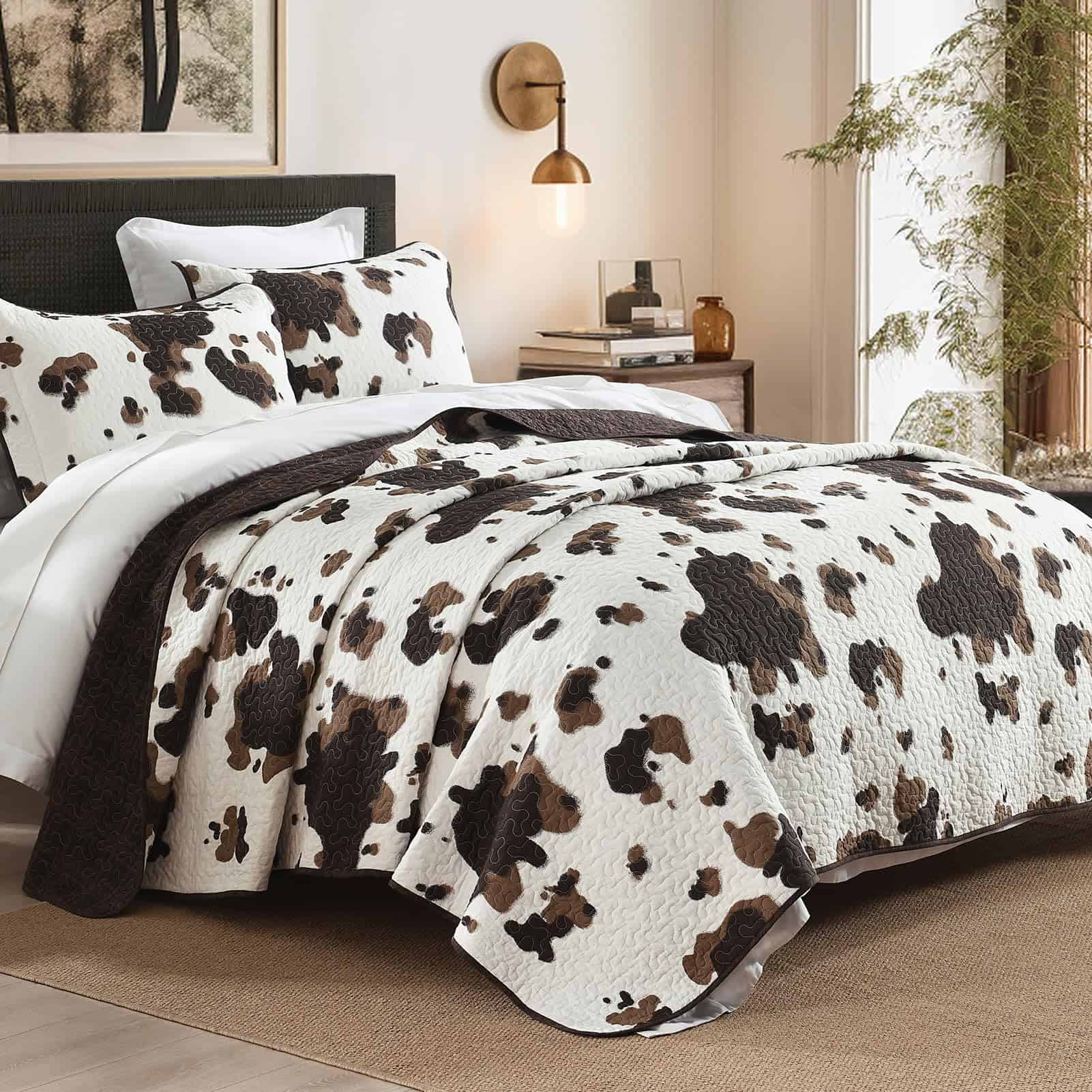 Juego de Edredón de Vaca Queen Size QuiltEase - Edredón de - Imagen 3