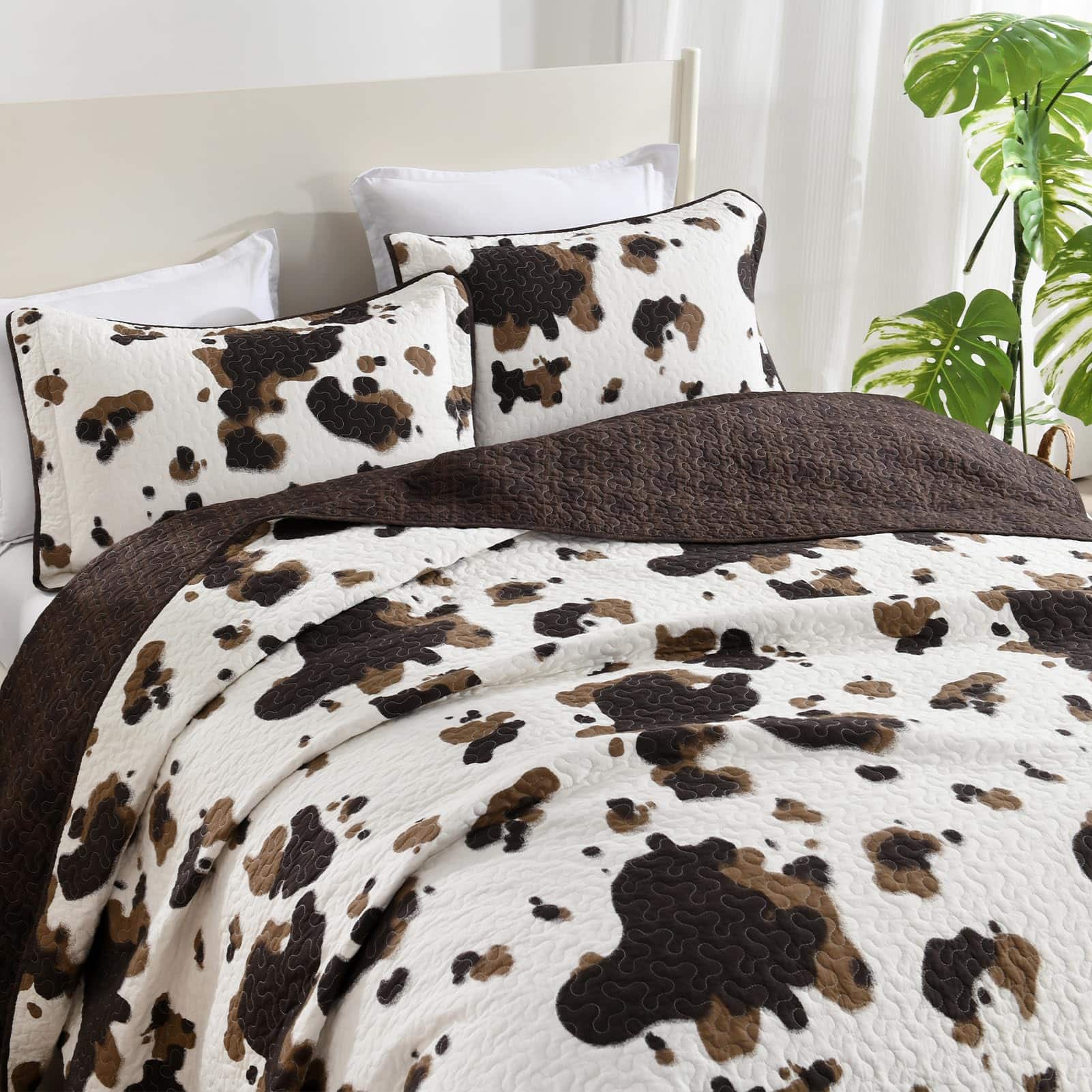 Juego de Edredón de Vaca Queen Size QuiltEase - Edredón de - Imagen 4