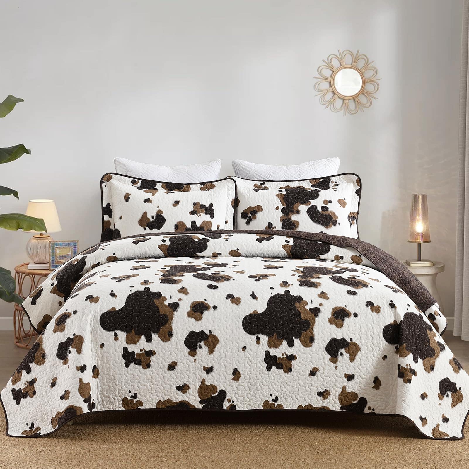 Edredón de Vaca Queen Size 100% Algodón - Juego de Edredón
