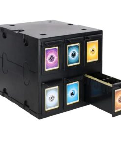 BCW 6 Drawer Trading Card Storage Catalog - Negro | Caja de