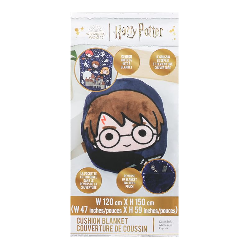 Almohada Manta 2 en 1 de Harry Potter - Manta de Viaje - Imagen 3
