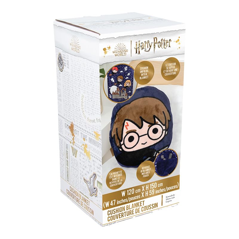 Almohada Manta 2 en 1 de Harry Potter - Manta de Viaje - Imagen 7