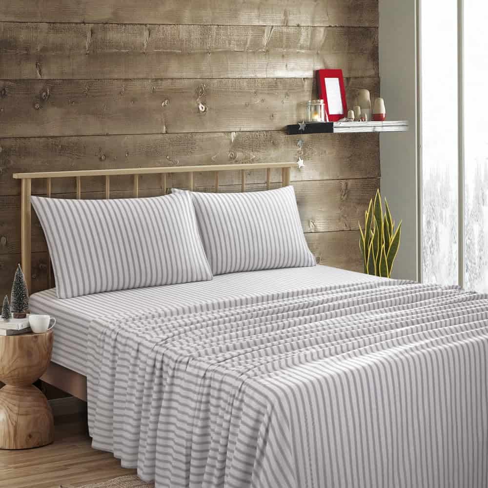 Juego de sábanas de franela Lodge & Linen tamaño King 100% - Imagen 5