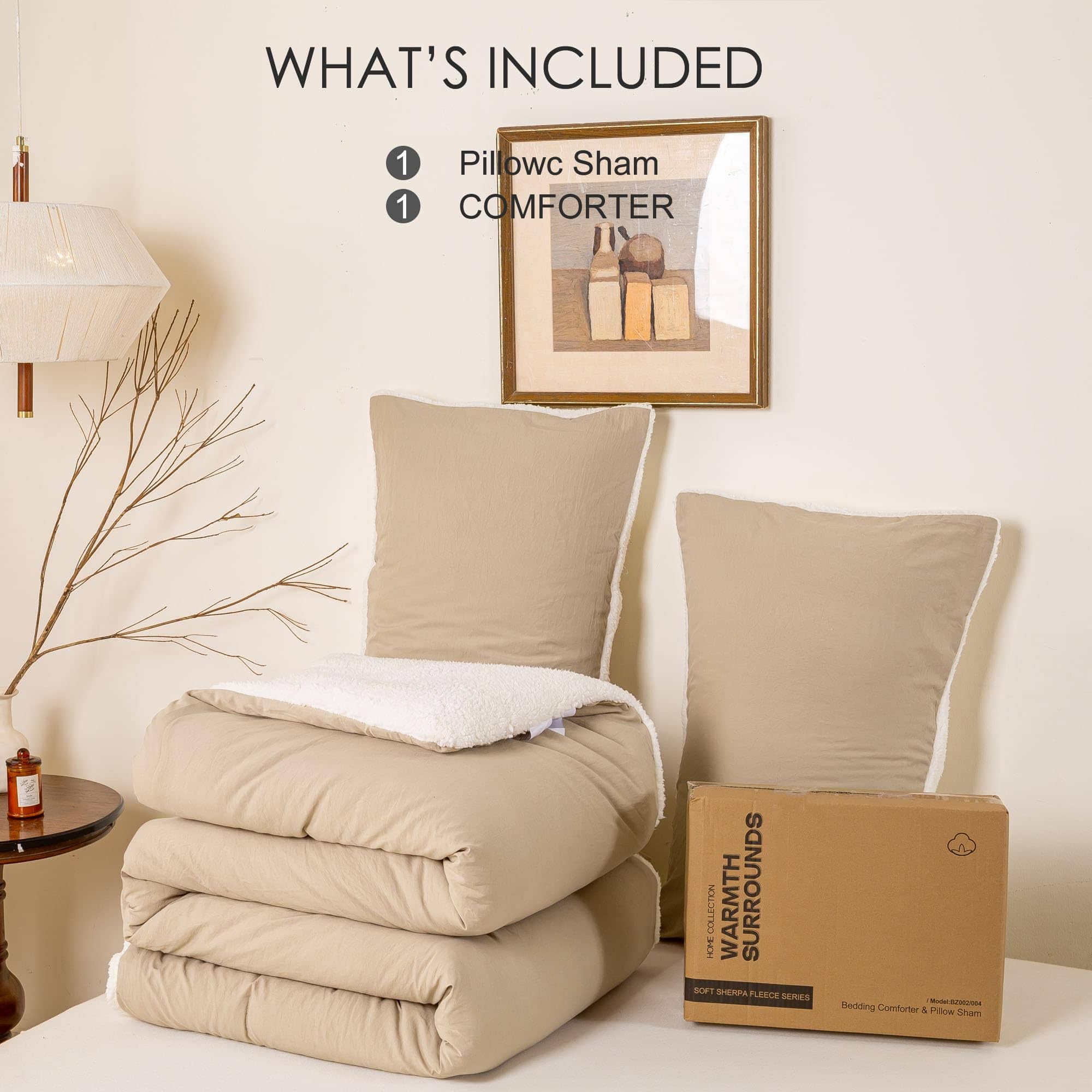 Juego de Edredón Alternativo de Plumón Ultra Suave Sherpa - Imagen 7