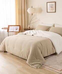 Juego de Edredón Alternativo de Plumón Ultra Suave Sherpa