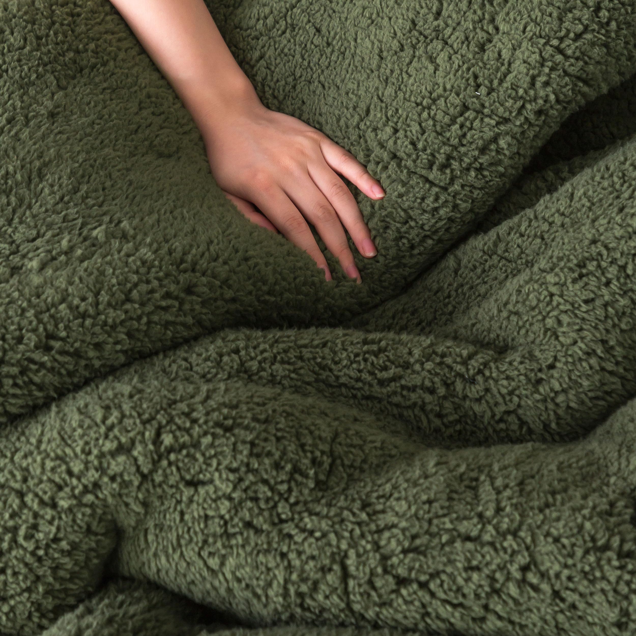 Juego de Edredón BOHOPOPM de Sherpa Ultra Suave y Cálido - Imagen 7