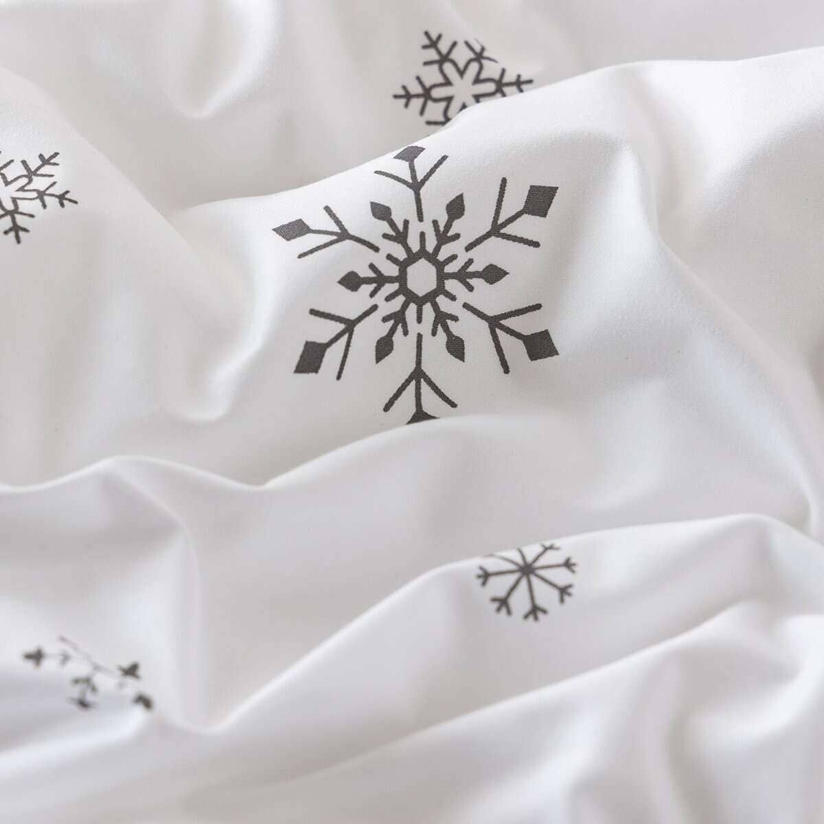 Edredón Blanco de Copos de Nieve de Navidad BOHOPOPM Tamaño - Imagen 7