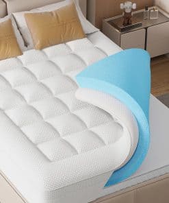 Sobrecolchón de Espuma de Memoria Full - AprLeaf 3 pulgadas