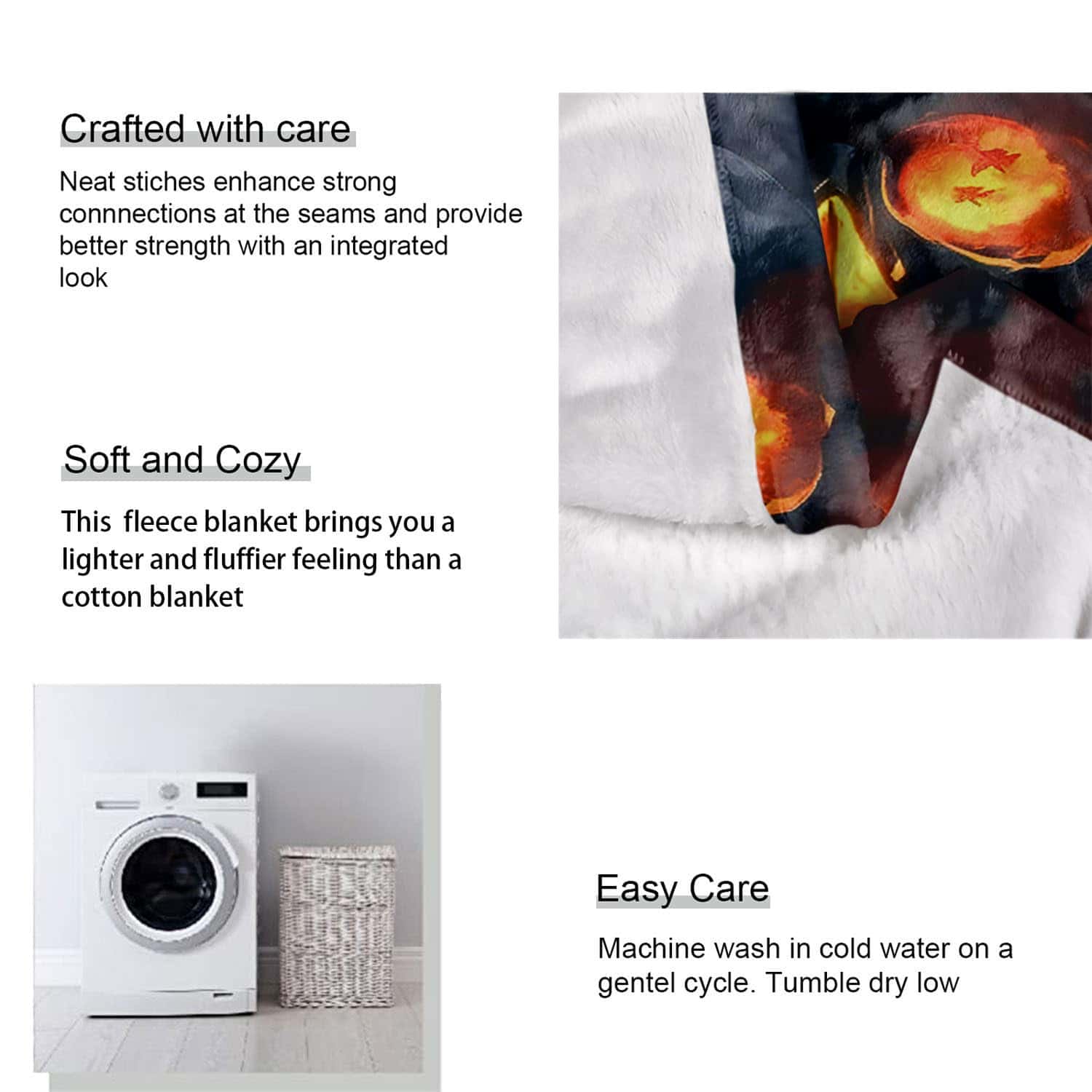 Manta Rstick Skull 60" x 80" Fuego Calavera Manta de - Imagen 7