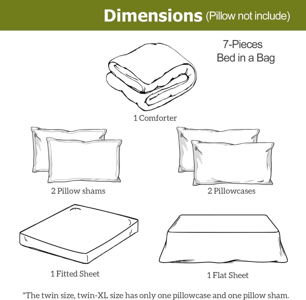 BOHOPOPM Juego de Cama King de 7 Piezas con Sábanas y - Imagen 8