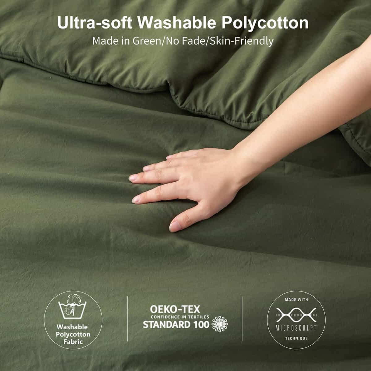 BOHOPOPM Juego de Cama King de 7 Piezas con Sábanas y - Imagen 4