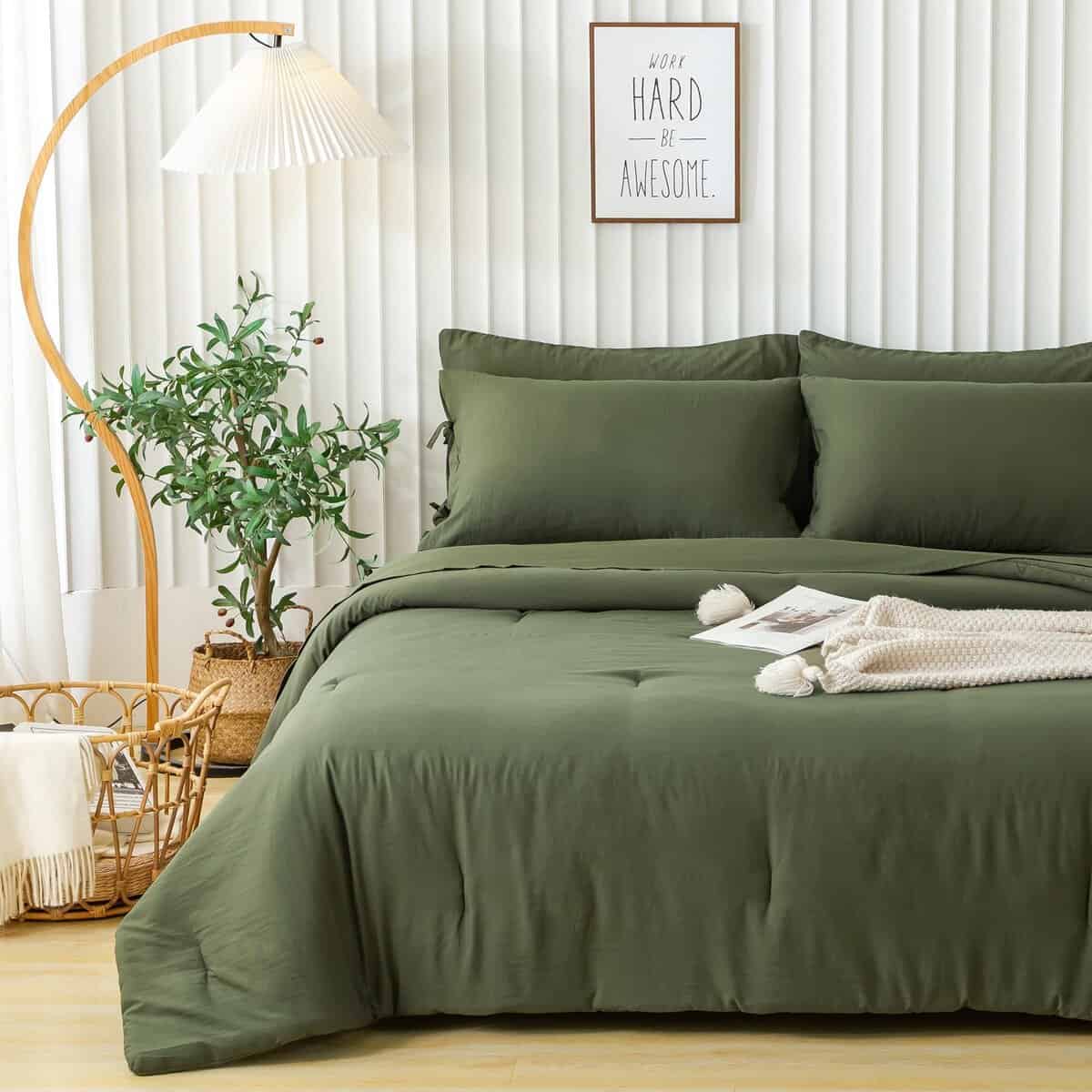 BOHOPOPM Juego de Cama King de 7 Piezas con Sábanas y - Imagen 3