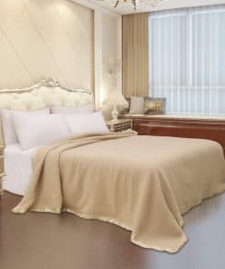 Manta de lana pura Mingqiu, 500 gsm 100% lana pura de Nueva