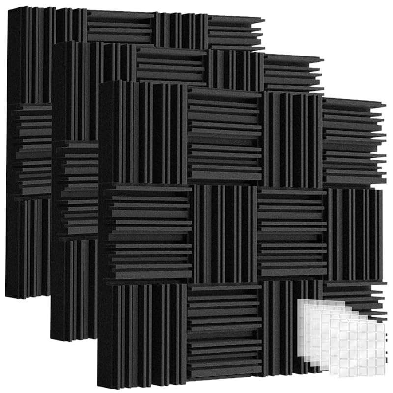 Conjunto de 36 Paneles de Espuma Acústica de 12x12x2