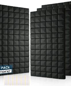 Panales Acústicos (Paquete de 4), 48 x 24 x 2" Espuma de