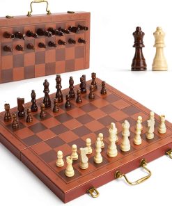 Tablero de Ajedrez con Asa, Juego de Ajedrez Magnético