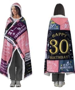 Manta con capucha Bombline 30th Christmas Birthday Gifts