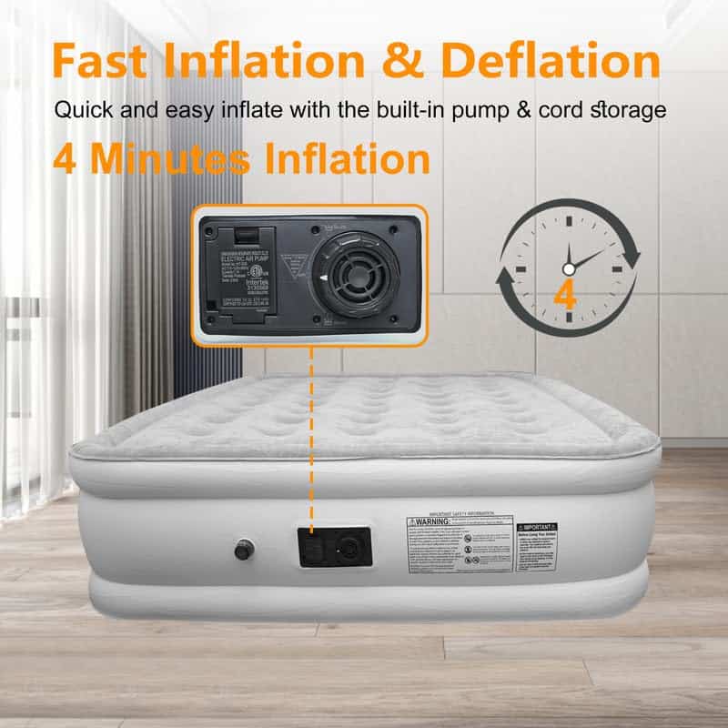 Colchón de Aire con Bomba Incorporada, Tamaño Queen 18 - Imagen 4