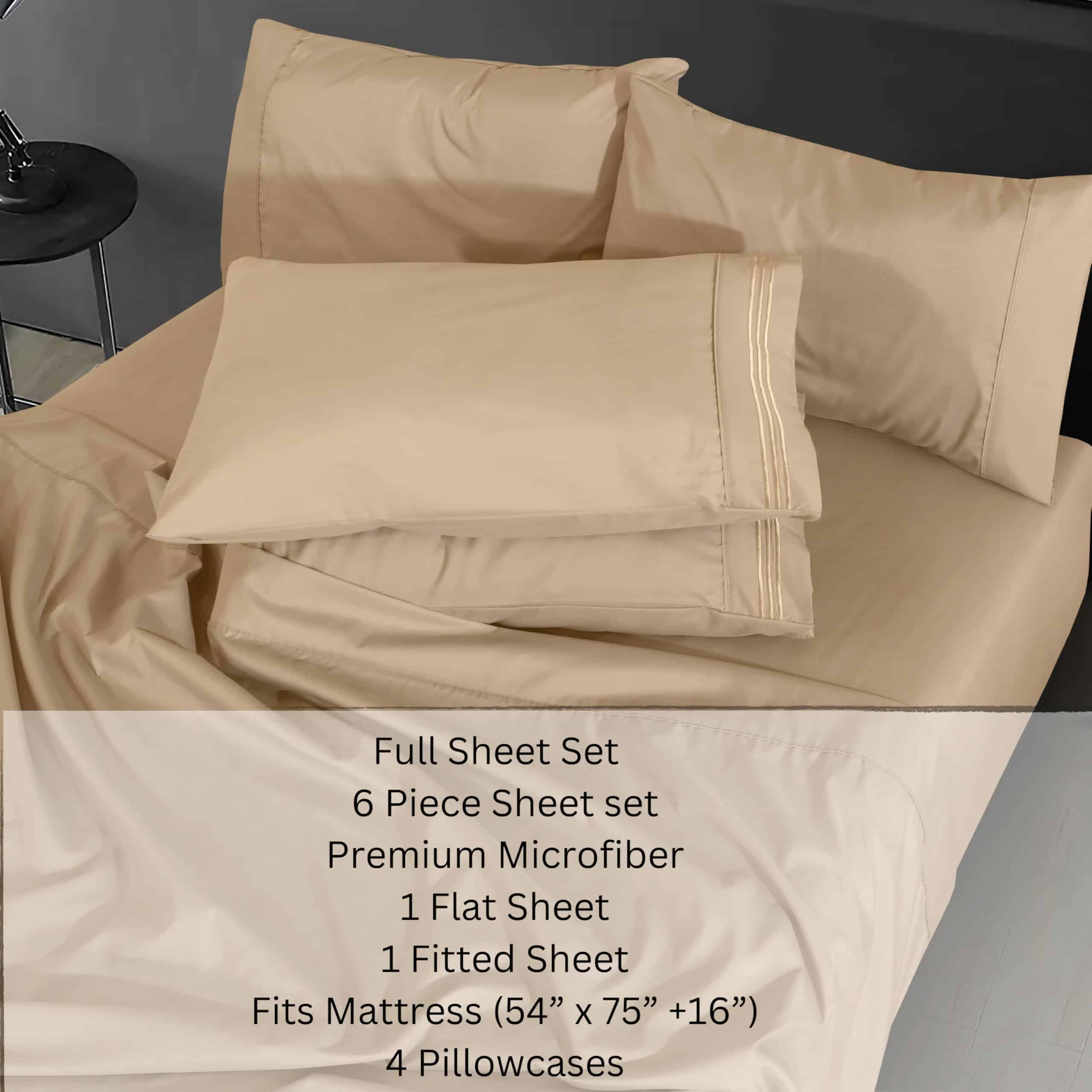 Juego de Sábanas de Lujo de Microfibra - Juego Completo de - Imagen 5