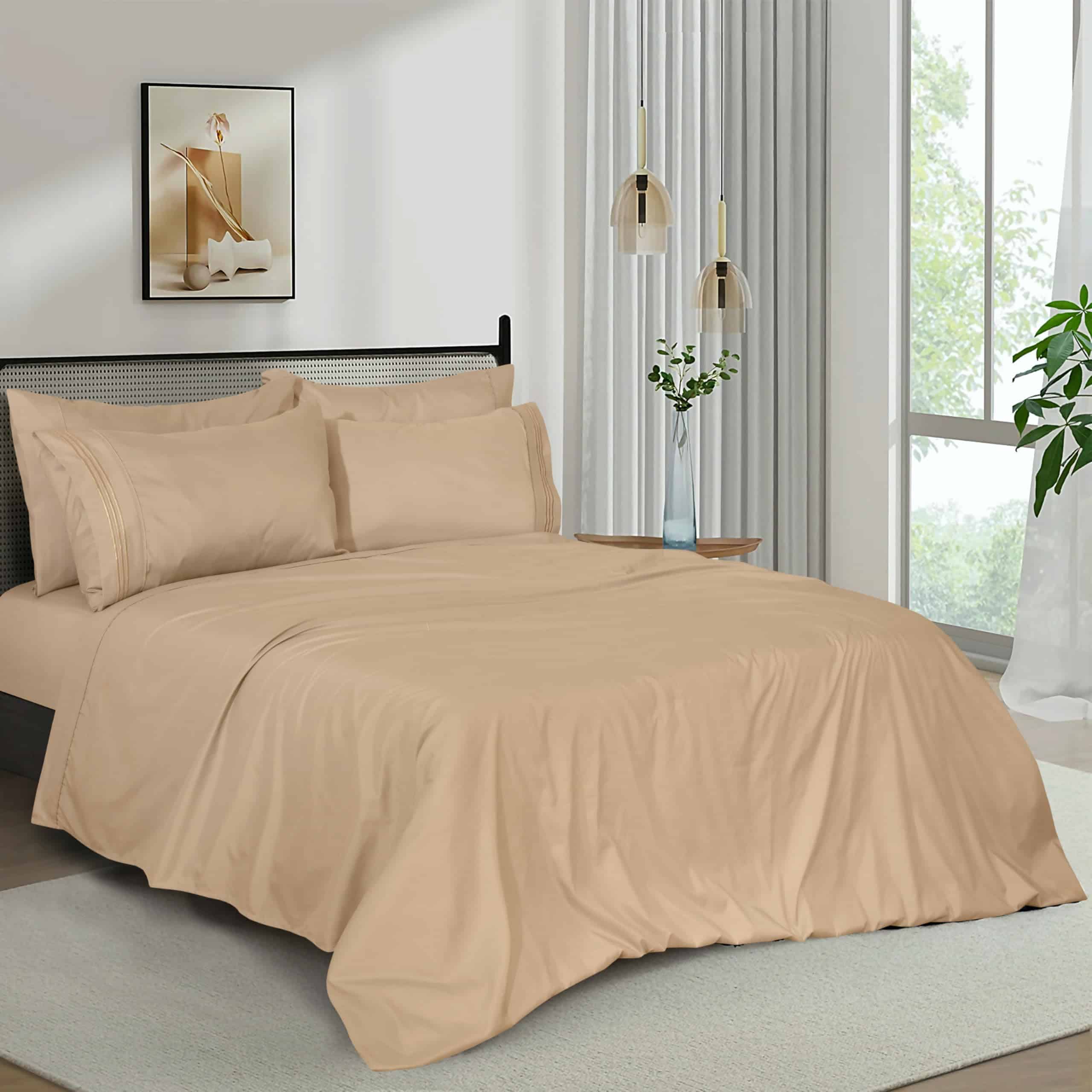 Juego de Sábanas de Lujo de Microfibra - Juego Completo de - Imagen 3