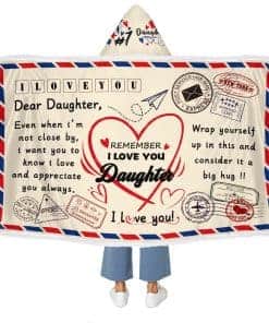 Regalos de Navidad para Hija Adulta, Manta con Capucha