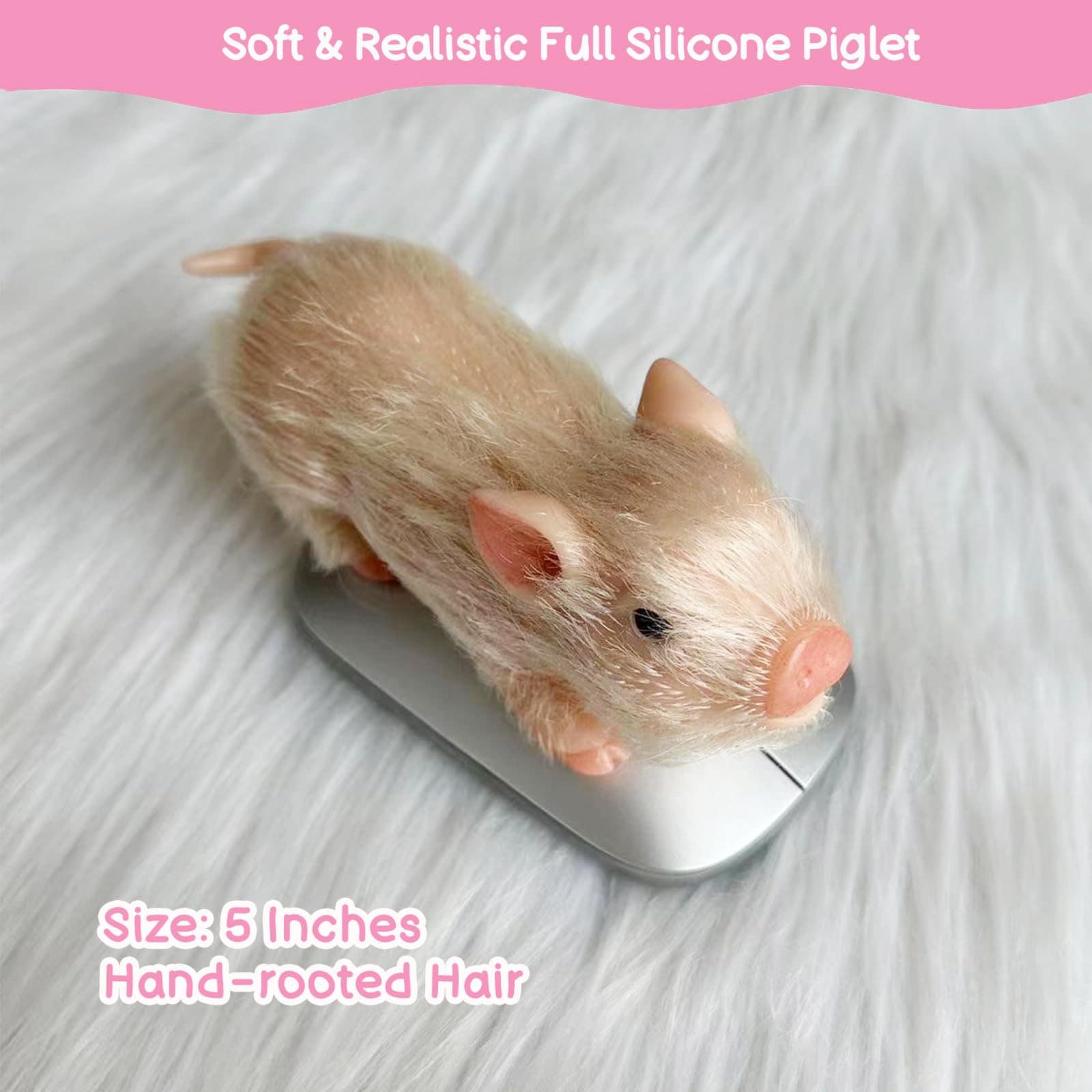 VOLOBE Silicona Cachorro, 5 Pulgadas Cachorro Realista con - Imagen 5