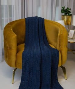 SAOL Manta de Lana de Pescador para Cama 100% Hecha en