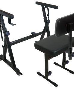 Soporte para teclado de piano Liquid Stands con ruedas y