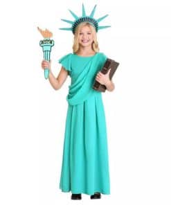 Disfraz de Fiesta para Niñas Estatua de -Turquesa (vestido+d