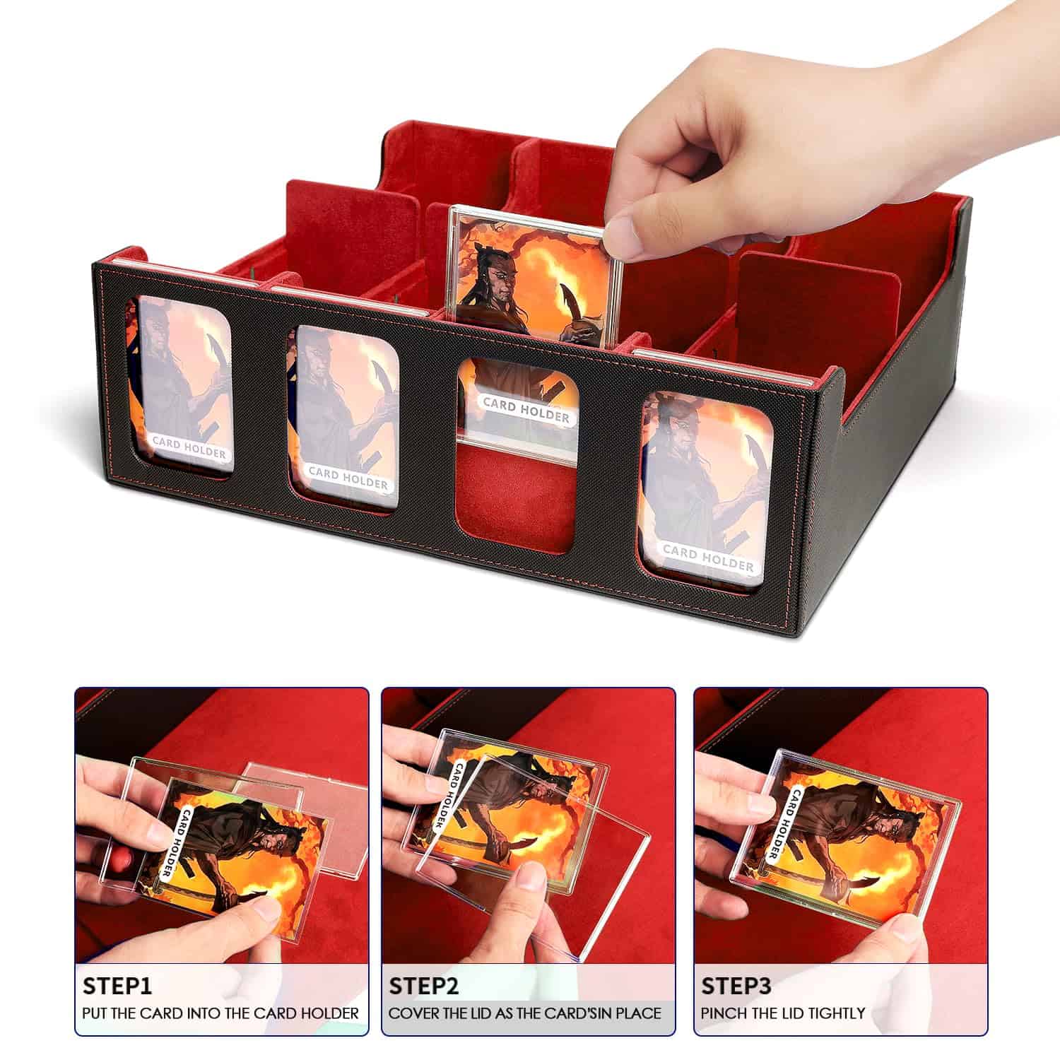 Caja de Almacenamiento de Tarjetas Scimi para Cartas de - Imagen 6