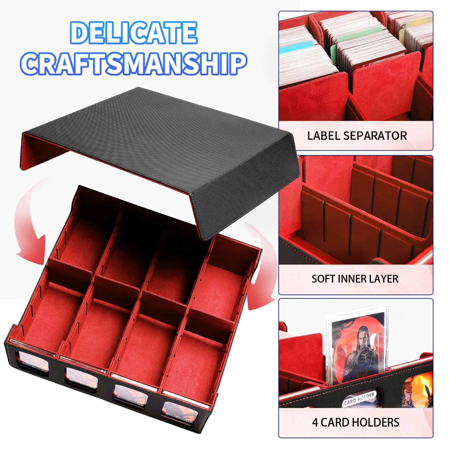 Caja de Almacenamiento de Tarjetas Scimi para Cartas de - Imagen 5