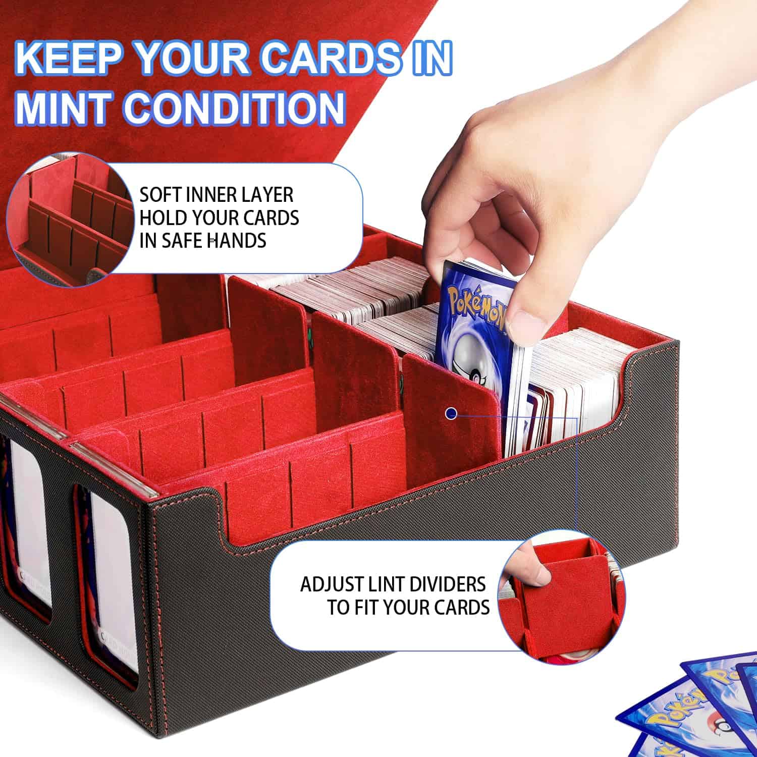 Caja de Almacenamiento de Tarjetas Scimi para Cartas de - Imagen 4