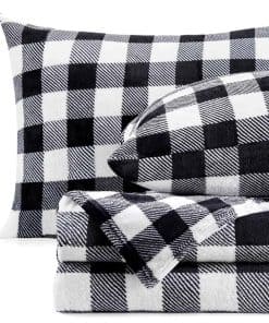 Juego de sábanas de franela tamaño Queen BEDELITE, lujosas