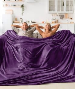 Manta Grande de Felpa BEDELITE - 120" x 120" -Morado