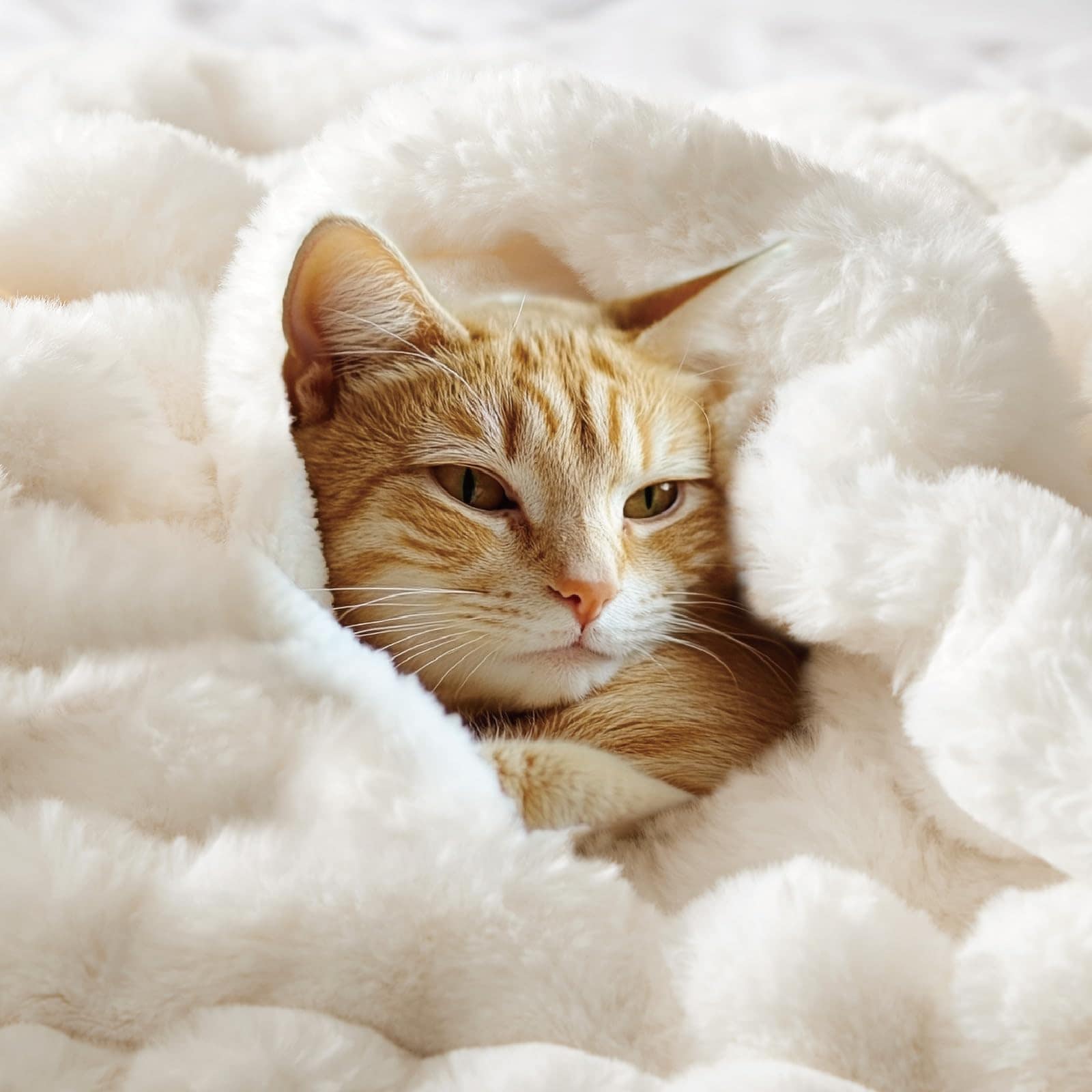 Manta de piel sintética BEDELITE para -Crema - Imagen 8