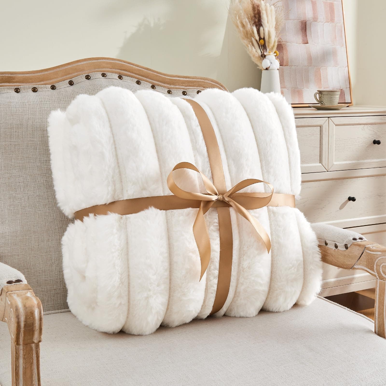 Manta de piel sintética BEDELITE para -Crema - Imagen 7